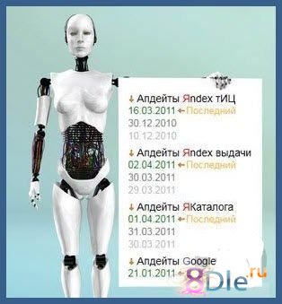 Яндекс Апдейты 2.0 + Google для DLE 9x Яндекс Апдейты 2.0 + Google для DLE 9x