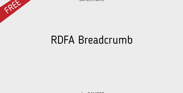 RDFA Breadcrumb